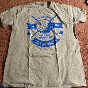 Gray Mark McGuire Golf Memorial T-Shirt